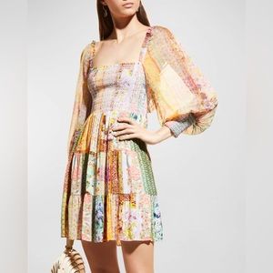 Alice+Olivia Georgette & Crepe Mini Dress Size XS Like New.